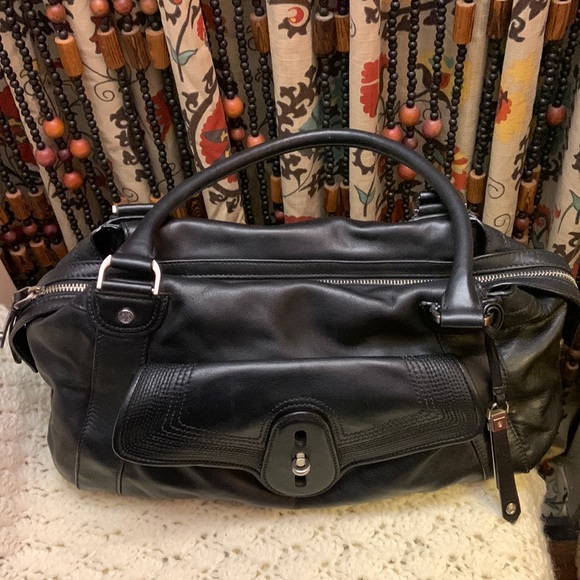 Cole Haan Black leather large bag